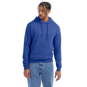 Champion Adult Powerblend® Pullover Hooded Sweatshirt - Royal Blue Hthr