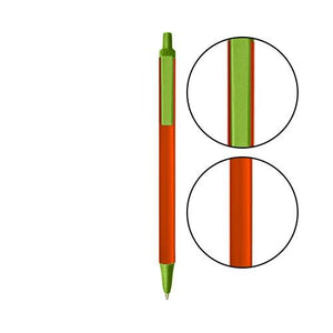 Orange BIC® Clic Stic® Pen - Orange With Metallic Green