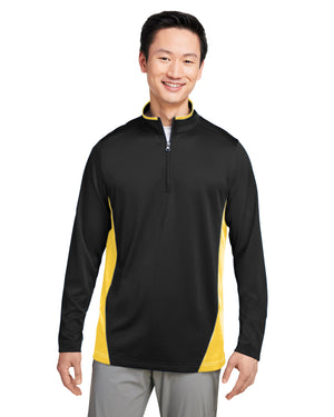 Harriton Men's Flash Snag Protection Plus IL Colorblock Quarter-Zip