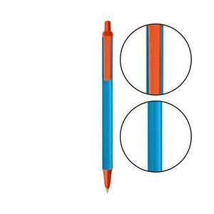 Blue BIC® Clic Stic® Pen - Blue With Orange