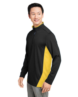 Harriton Men's Flash Snag Protection Plus IL Colorblock Quarter-Zip