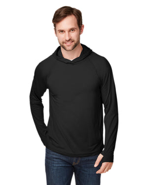 North End Unisex JAQ Stretch Performance Hooded T-Shirt