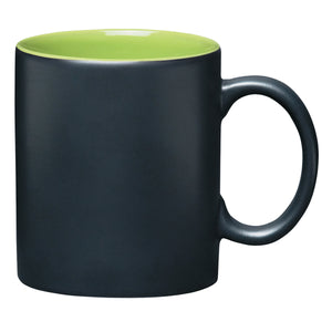 11 Oz. Aztec Mug - Black With Lime