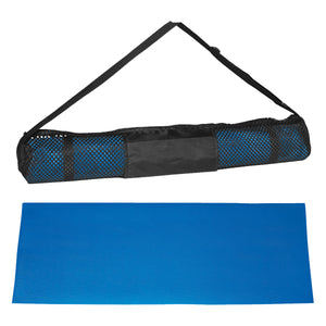 Yoga Mat and Carrying Case - Blue