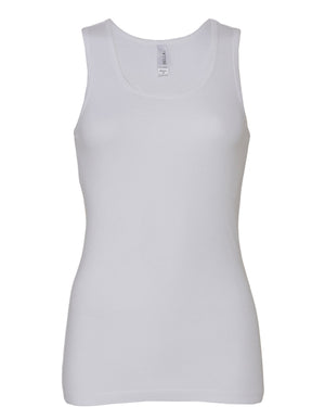 Bella + Canvas Ladies' Baby Rib Tank - White