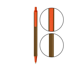 Metallic Brown BIC® Clic Stic® Pen - Metallic Brown With Orange