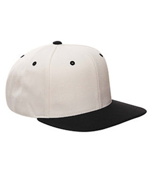 Yupoong Adult Structured Flat Visor Classic Snapback Cap