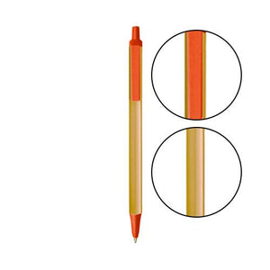 Cream BIC® Clic Stic® Pen - Cream With Orange