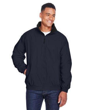 Harriton Adult Fleece-Lined Nylon Jacket