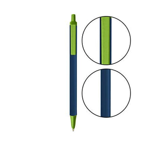 Metallic Dark Blue BIC® Clic Stic® Pen - Metallic Dark Blue With Metallic Green