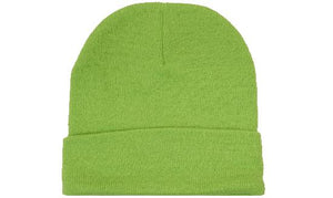 Acrylic Toque with Cuff - Bright Green