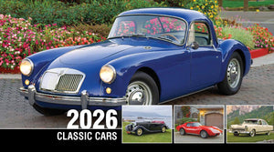 Classic Cars 2026 Promotional Desk Calendar