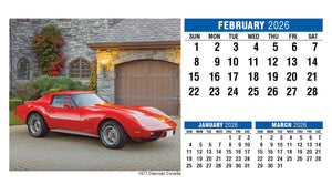 Classic Cars 2026 Promotional Desk Calendar