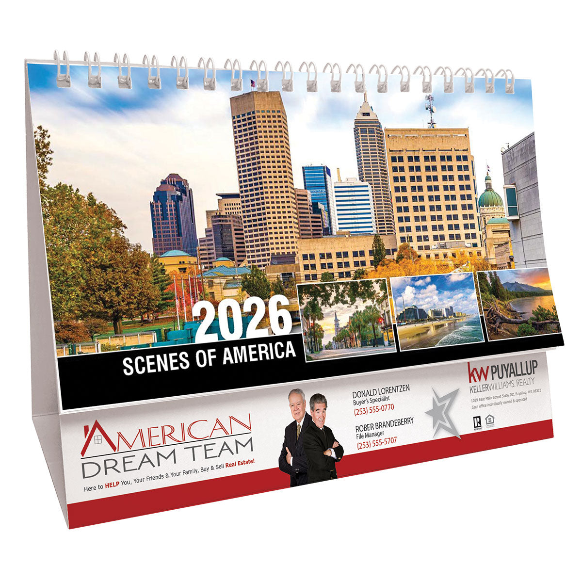 Scenes of America 2026 Promotional Desk Calendar