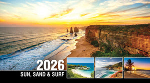 Sun, Sand & Surf 2026 Promotional Desk Calendar