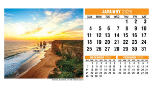 Sun, Sand & Surf 2026 Promotional Desk Calendar