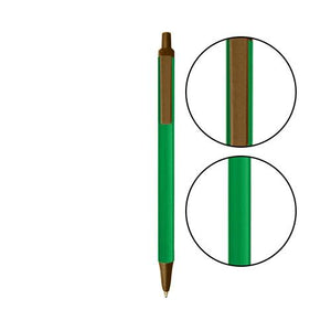 Green BIC® Clic Stic® Pen - Green With Metallic Brown