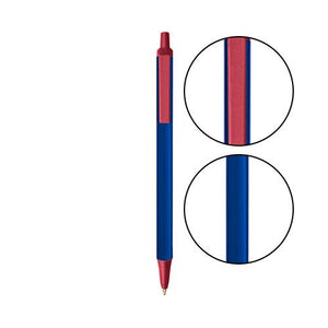 Navy BIC® Clic Stic® Pen - Navy With Metallic Red