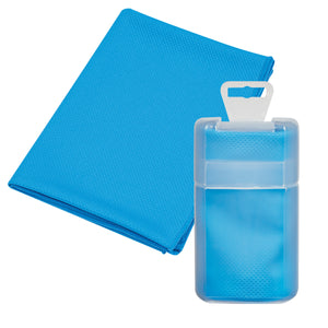 Cooling Towel In Plastic Case - Blue