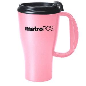 16 oz Omega Mug with Slider Lid - Pink