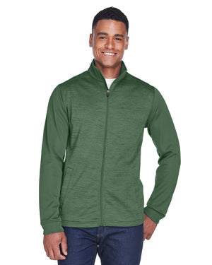 Devon & Jones Men's Newbury Colorblock Mélange Fleece Full-Zip