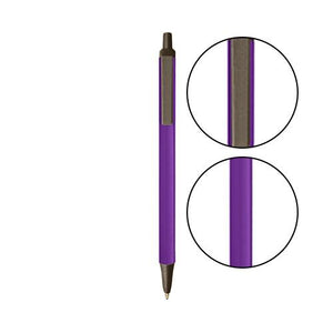 Purple BIC® Clic Stic® Pen - Purple With Espresso