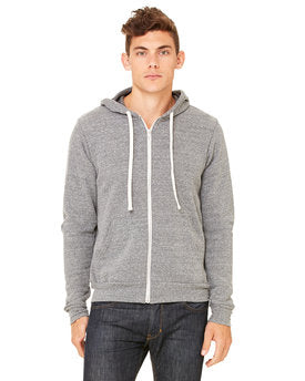 Bella + Canvas Unisex Triblend Sponge Fleece Full-Zip Hoodie