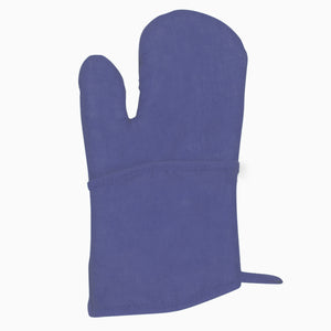 Quilted Cotton Canvas Oven Mitt - Royal Blue