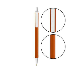 Metallic Orange BIC® Clic Stic® Pen - Metallic Orange With White