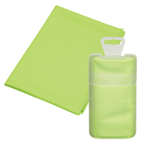 Cooling Towel In Plastic Case - Green