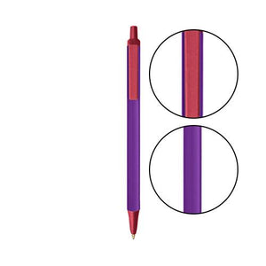 Purple BIC® Clic Stic® Pen - Purple With Metallic Red