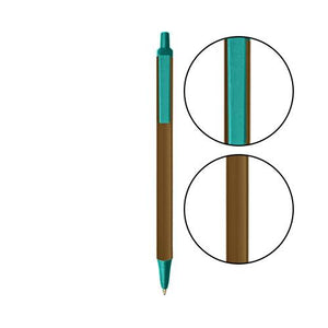 Metallic Brown BIC® Clic Stic® Pen - Metallic Brown With Teal