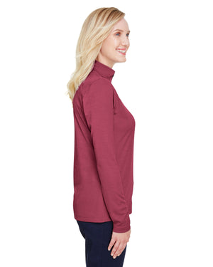 Team 365 Ladies' Zone Sonic Heather Performance Quarter-Zip