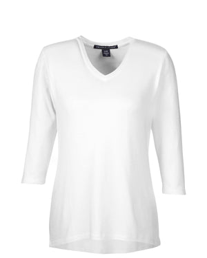 Devon & Jones Ladies' Perfect Fit™ Bracelet-Length V-Neck Top