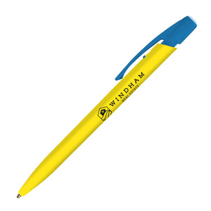 BIC® Media Clic™ Pen - Yellow With Light Blue