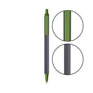 Slate BIC® Clic Stic® Pen - Slate With Metallic Green