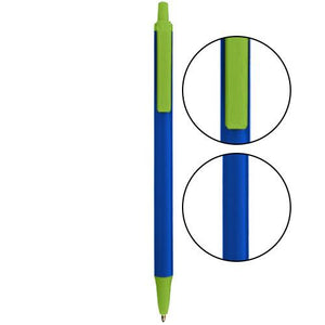 Cobalt BIC® Clic Stic® Pen - Cobalt With Metallic Green