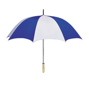 60" Arc Golf Umbrella - White With Blue