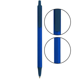 Cobalt BIC® Clic Stic® Pen - Cobalt With Metallic Dark Blue