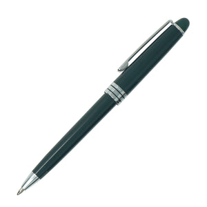 Aurora Plastic Push-Action Pen - Green/silver