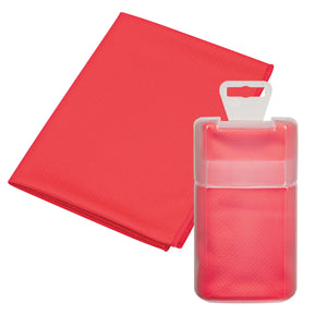 Cooling Towel In Plastic Case - Red