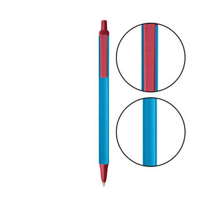 Blue BIC® Clic Stic® Pen - Blue With Metallic Red