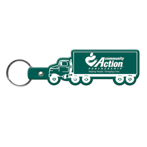 Truck Flexible Key Tag - Dark Green