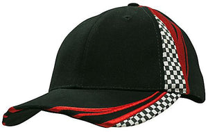 6 Panel Checks & Embroidery Cap - Custom Embroidered -