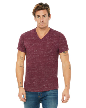 Bella + Canvas Unisex Textured Jersey V-Neck T-Shirt