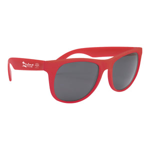 Rubberized Sunglasses - Red