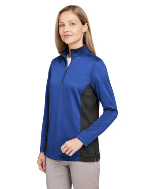 Harriton Ladies' Flash Snag Protection Plus IL Colorblock Quarter-Zip