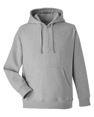 Team 365 Unisex Zone HydroSport™  Heavyweight Quarter-Zip Hooded Sweatshirt