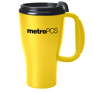 16 oz Omega Mug with Slider Lid - Yellow