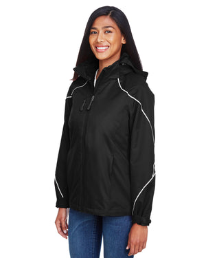 North End Ladies' Angle 3-in-1 Jacket with Bonded Fleece Liner